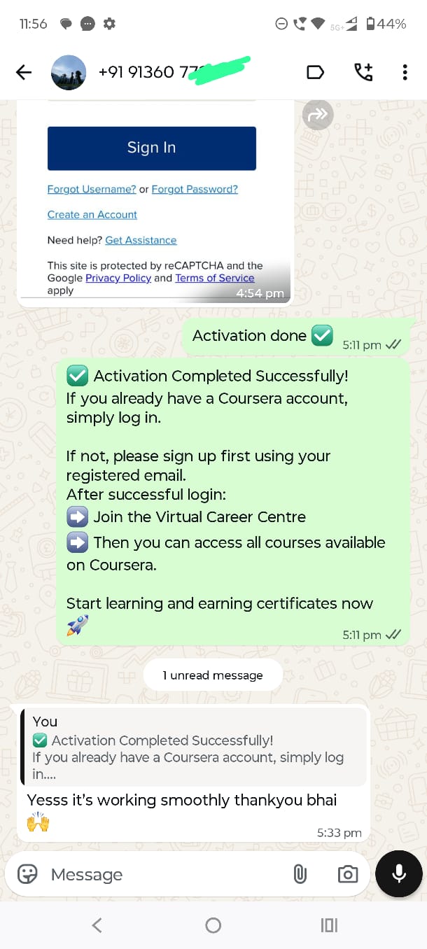 Purchased Coursera plus from to us ...